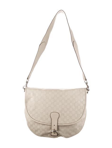 gucci large saddle bag ivory|luxury saddle bag.